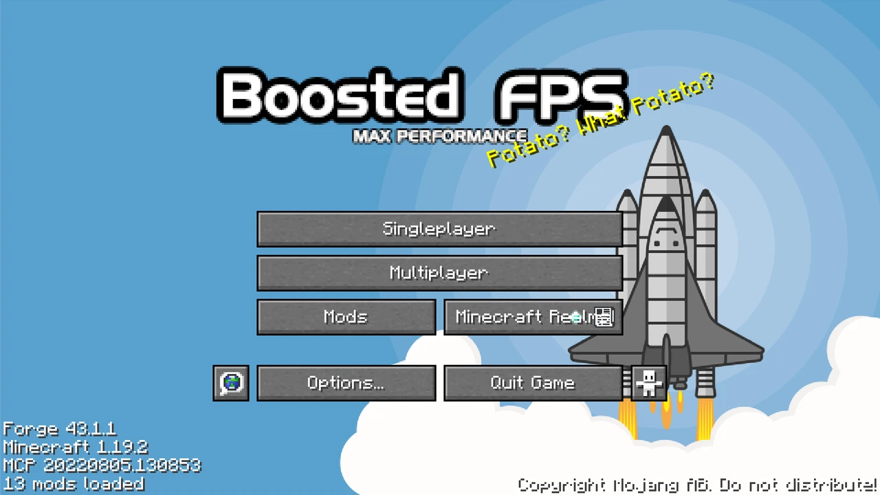 Screenshot modpacku Boosted FPS (Performance Optimized) (FG) (2/3)