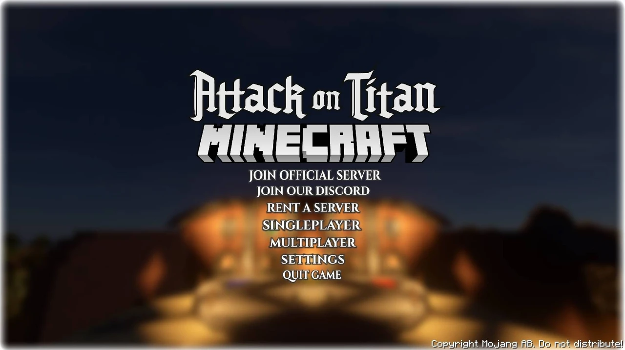 Screenshot modpacku Attack on Titan: Minecraft (1/1)