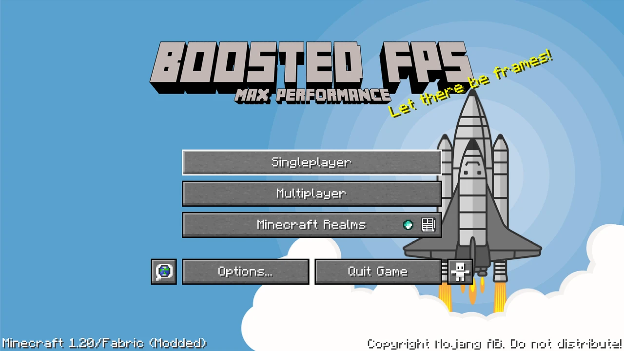 Screenshot modpacku Boosted FPS (Performance Optimized) (FB) (1/3)