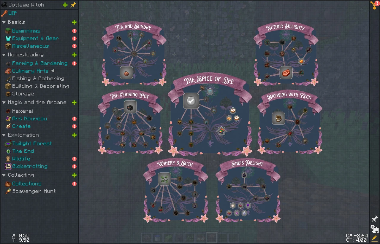 Screenshot modpacku Cottage Witch: Recast (2/3)