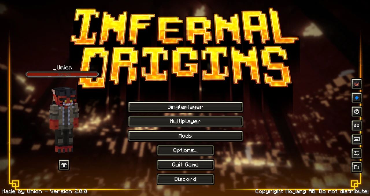 Screenshot modpacku Infernal Origins (1/3)