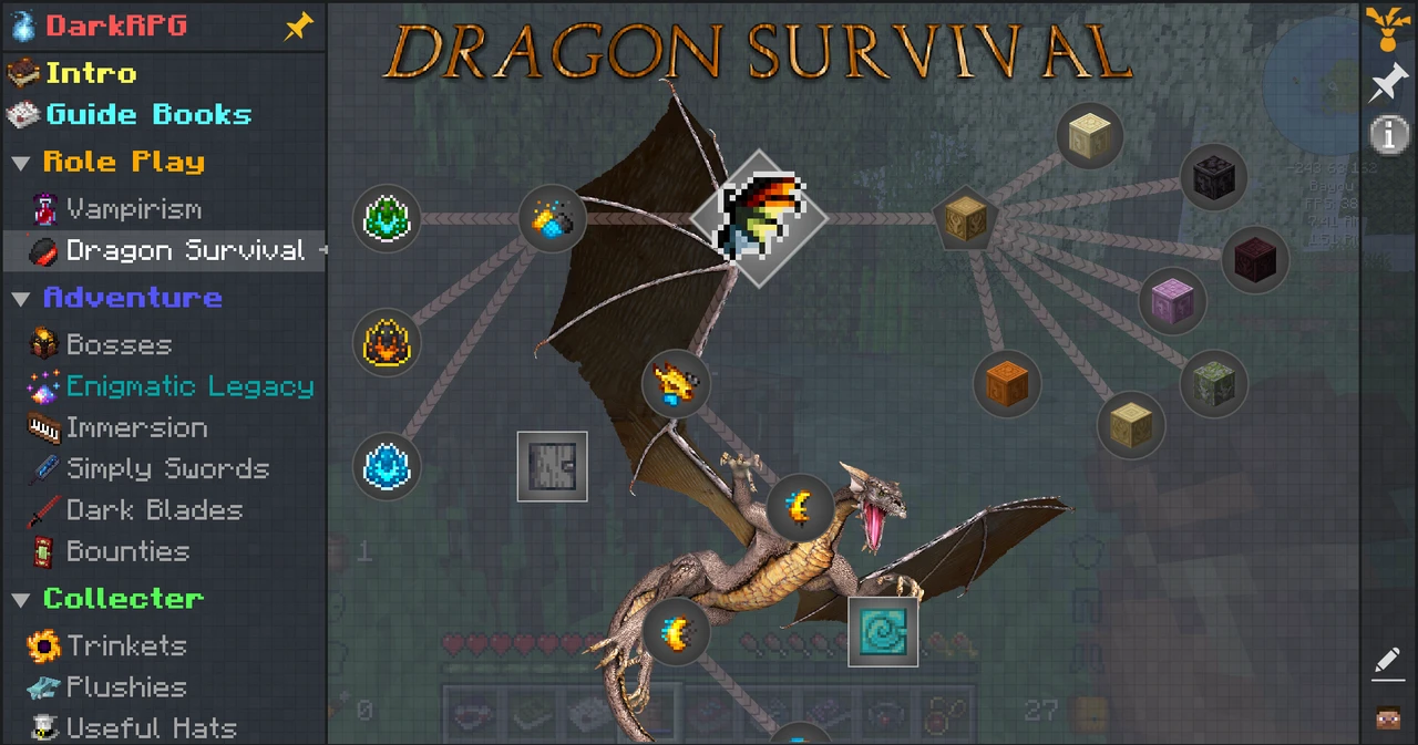 Screenshot modpacku DarkRPG - RPG with Vampires, Dragons, Magic, Quests, Adventure (2/3)
