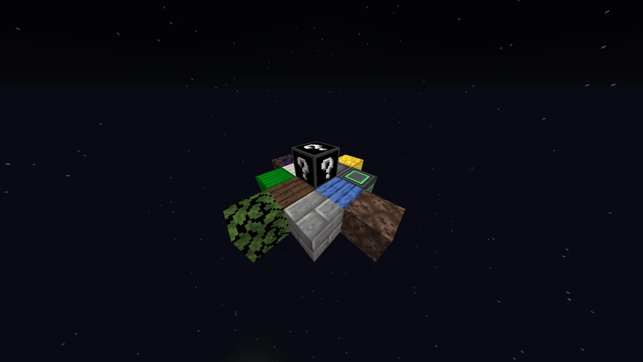 Screenshot modpacku Random Modded OneBlock SkyBlock (2/3)