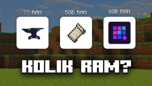 Kolik RAM potřebuje můj modovaný Minecraft server