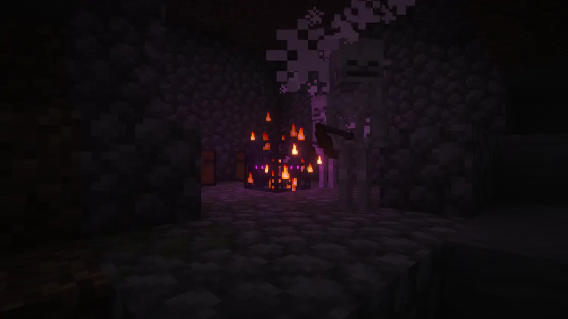 Vesnice, Pillager Outpost, Mineshaft a Trial Chambers hned u spawnu