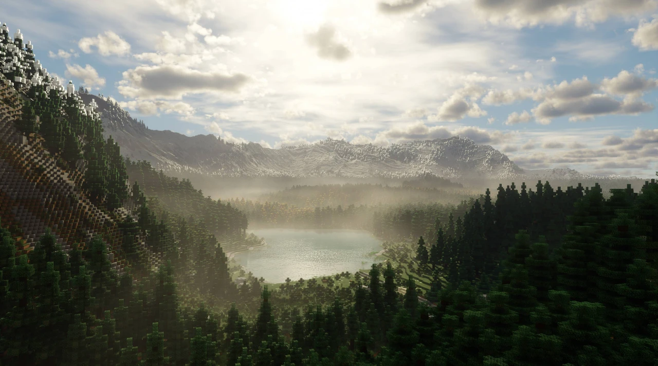 Screenshot modpacku Distant Horizons Pack (With Shaders) (2/3)