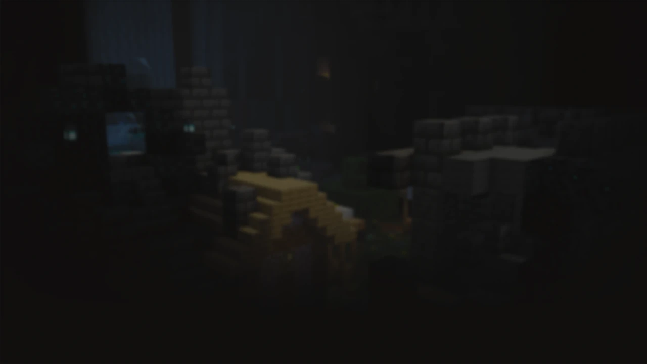 Minecraft hory v pozadí