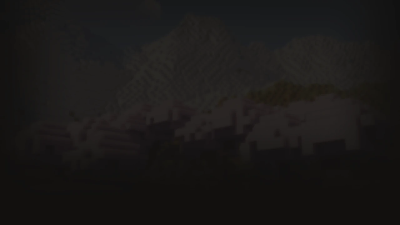 Minecraft hory v pozadí